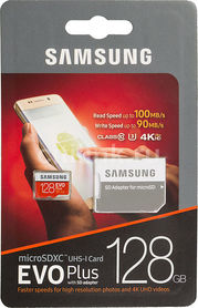 Samsung MicroSD 128Gb EVO Plus 2 U3 Class10/UHS-1 U3 MB-MC128GA/RU