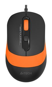 A4tech Fstyler FM10 черный/оранжевый оптическая (1600dpi) USB (4but)