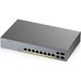 Zyxel GS1350-12HP L2 PoE + switch for IP cameras, 10xGE (8xPoE +), 2xSFP, PoE budget 130 W, power transmission distance up to 250 m, auto-reloading of PoE ports, increased overvoltage and electrostatic discharge protection (GS1350-12HP-EU0101F)