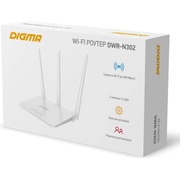 Digma DWR-N302 N300 10/100BASE-TX Роутер беспроводной