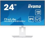 Iiyama 23.8" ProLite XUB2492HSU-W6 белый IPS LED 0.4ms 16:9 HDMI M/M матовая HAS Piv 250cd 178гр/178гр 1920x1080 100Hz DP FHD USB 4.9кг