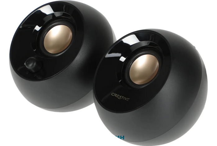 Creative PEBBLE Колонки MF1680 2.0 черный 4.4Вт 51MF1680AA000