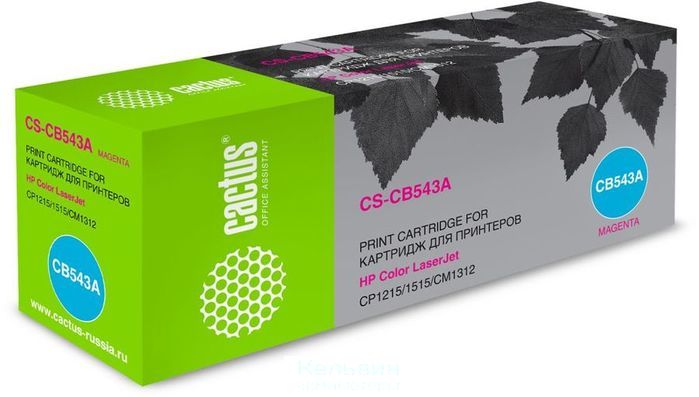 CACTUS CS-CB543A пурпурный (1400стр.) для HP CLJ CP1215, CP1515, CP1518