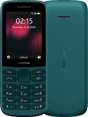 Nokia 215 4g 64Mb 16QENE01A01 3G 4G 2Sim 2.4" TFT 240x320 морская волна