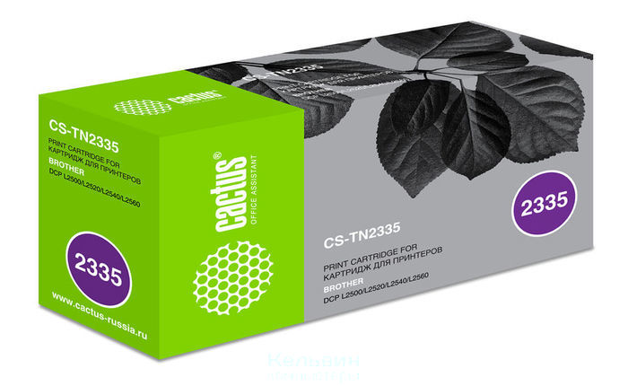 CACTUS CS-TN2335 черный (1200стр.) для Brother DCP L2500/L2520/L2540/L2560