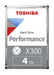 Toshiba 4Tb HDWR440UZSVA X300