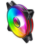 GameMax для корпуса FN-12Rainbow-Q-Infinity, 12CM ARGB Rainbow Infinity, Quad-ring, 3pin+4Pin connector