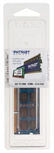 Patriot SO-DIMM 4Gb DDR3 PC10600 (1333MHz) PSD34G13332S