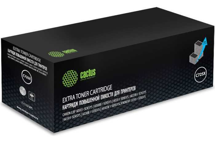 CACTUS CS-C725X-MPS черный (3000стр.) для Canon LBP 6000/6020/6030B