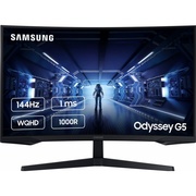 Samsung 32" Odyssey G5 C32G55TQBI черный VA LED 1ms 16:9 HDMI матовая 300:1 300cd 178гр/178гр 2560x1440 144Hz FreeSync Premium DP WQ 5.2кг