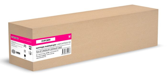 Cactus CS-SPC360EM 408186 пурпурный (6000стр.) для Ricoh SP C360DNw/SP C360SNw/SP C360SF