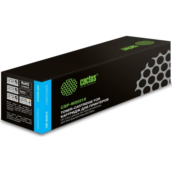 Cactus CSP-W2031X 415X голубой (6000стр.) для HP LJ M454/MFP M479