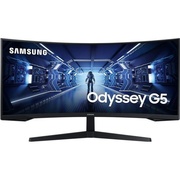 Samsung 34" Odyssey G5 C34G55TWWI черный VA LED 1ms 21:9 HDMI матовая 250cd 178гр/178гр 3440x1440 165Hz DP UW 5.6кг