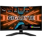 Gigabyte 31.5" M32QC черный VA LED 1ms 16:9 HDMI HAS 350cd 178гр/178гр 2560x1440 165Hz FreeSync Premium Pro DP 2K USB 7.8кг