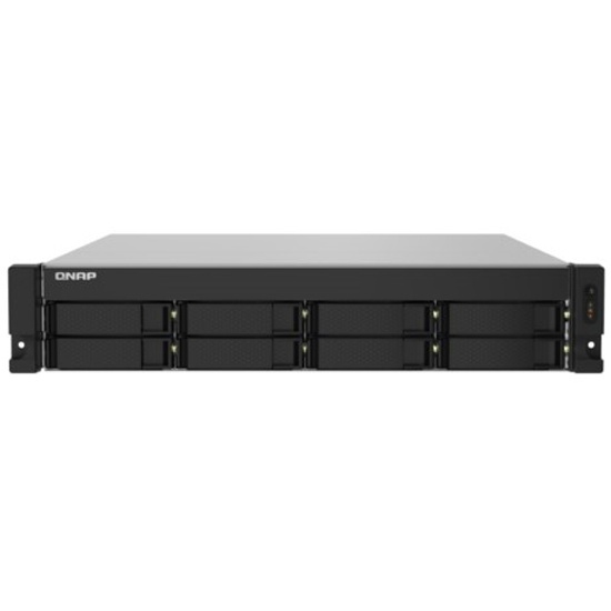 Сетевое хранилище QNAP TS-832PXU-RP-4G 8-Bay 2U rackmount NAS, AL324 quad-core 1.7 GHz,, 1x4GB DDR4 RAM (max 1x16GB), SATA 6Gb/s, 2x 10GbE SFP+ LAN, 2x 2.5 GbE LAN, 2xPSU. W/o RAIL-B02
