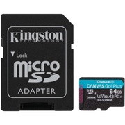 Kingston microSDXC 64GB SDCG3/64GB Canvas Go! Plus + adapter