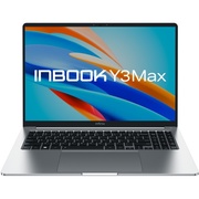 Infinix Inbook Y3 MAX YL613 16" Core i7 1255U/16G/512G/Silver 16"(1920x1200 IPS)/Intel Core i7 1255U(1.7Ghz)/16384Mb/512SSDGb/noDVD/Int:Intel Iris Xe Graphics/BT/WiFi/70WHr/1.65kg/Silver/Win11Home (71008301538)