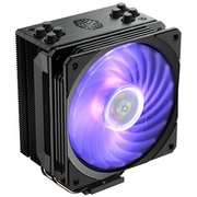 Cooler Master Hyper 212 RGB Black Edition (150W, 4-pin, 158.8mm, tower, Al/Cu, RGB, fans: 1x120mm/59CFM/30dBA/2000rpm, 2066/2011-v3/2011/1366/1200/115x/AM4/AM3+/AM3/AM2+/AM2/FM2+/FM2/FM1) (RR-212S-20PC-R1)