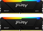 Kingston DIMM DDR4 2x16Gb 3733MHz CL19 1Gx8 FURY Beast RGB (KF437C19BB12AK2/32)