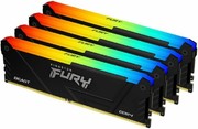 Kingston DIMM DDR4 4x16Gb 64GB 2666Mhz CL16 FURY Beast RGB (KF426C16BB12AK4/64)