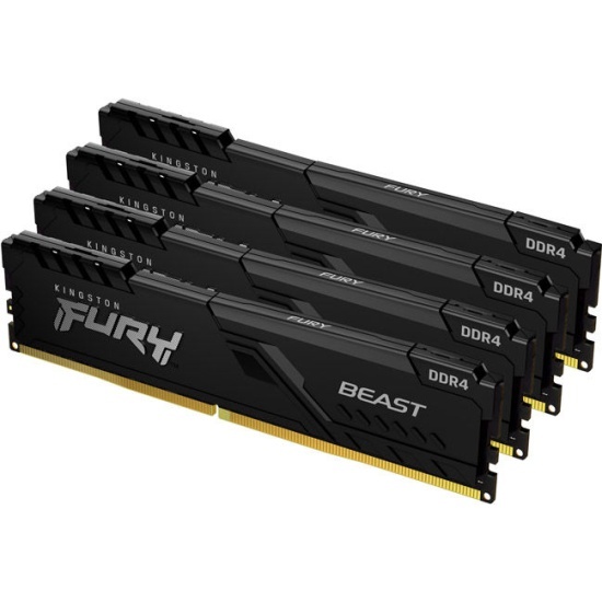 DIMM DDR4 4x8Gb Kingston 3600MHz CL17 FURY Beast Black (KF436C17BBK4/32)