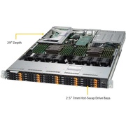 Supermicro Платформа SYS-1029UZ-TN20R25M x20 2.5" C621 25G 2P 2x1600W