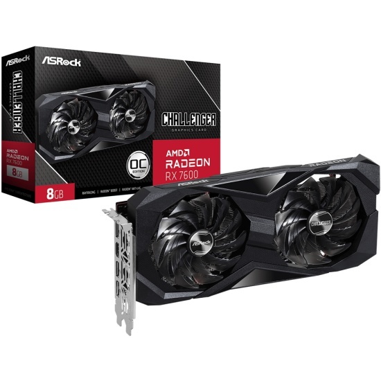 Asrock Radeon RX 7600 Challenger OC 8G (RX7600 CL 8GO)