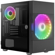 AeroCool Atomic-G-BK-v1 черный без БП mATX 2x120mm 2x140mm 2xUSB3.0 audio bott PSU