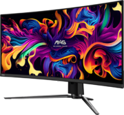 MSI 34" MAG 341CQP черный QD OLED LED 21:9 HDMI матовая HAS 250cd 178гр/178гр 3440x1440 175Hz FreeSync Premium Pro DP UW USB 9.3кг (9S6-3DD04T-010)