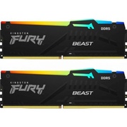 Kingston DIMM DDR5 2x32Gb KF556C40BBAK2-64 Fury Beast Black RGB RTL Gaming 5600Mhz CL40 1.25В dual rank с радиатором