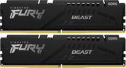 Kingston DIMM DDR5 2x32Gb KF552C36BBEK2-64 Fury Beast Black Expo RTL Gaming 5200Mhz CL36 1.25В kit single rank с радиатором