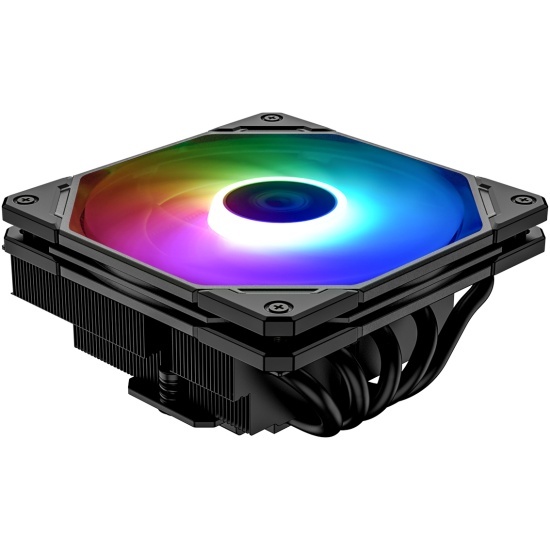 ID-Cooling IS-55 ARGB Soc-AM5/AM4/1151/1200/1700 черный 4-pin 31.2-31.2dB Al+Cu 125W 450gr Ret