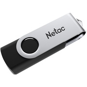 Netac USB FLASH DRIVE 64GB U505 NT03U505N-064G-20BK USB2.0 черный/серебристый