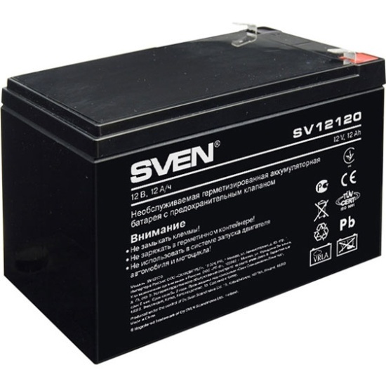Sven SV 12120 (12v 12Ah) Аккумуляторная батарея для ИБП