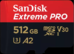 SanDisk MicroSDXC 512GB UHS-1 SDSQXCD-512G-GN6MA