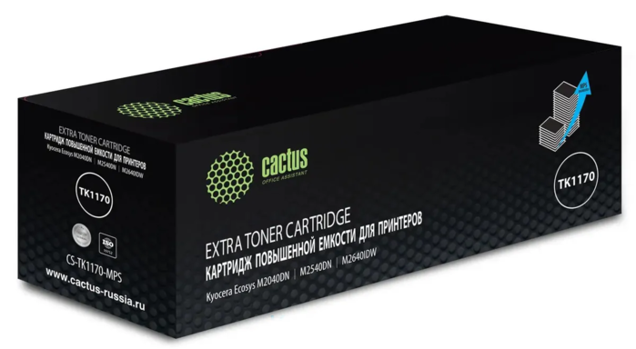 Cactus CS-TK1170-MPS TK-1170 черный (12000стр.) для Kyocera Ecosys M2040dn/ M2540dn/M2640idw