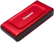 Kingston External SSD XS1000 1TB, Type-C/A, USB 3.2 Gen 2, R/W 1050/1000MB/s, 70x33x14mm, 29g., Red (5 лет) (SXS1000R/1000G)