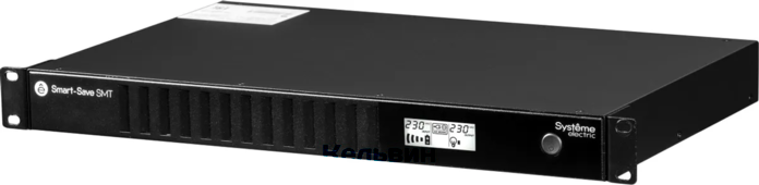 Systeme Electric SMTSE750RMI1U 750 ВА, монтаж в стойку 1U, 230 В, 4 розетки IEC C13, SmartSlot, AVR, LCD, USB HID