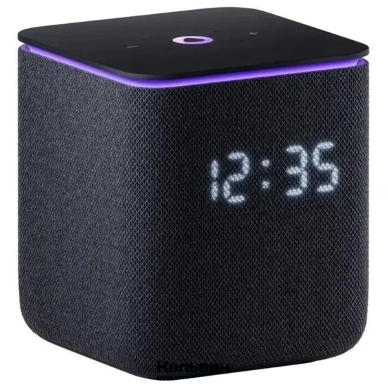 Умная колонка Yandex Станция Миди Алиса черный 24W 1.0 BT/Wi-Fi 10м (YNDX-00054BLK)