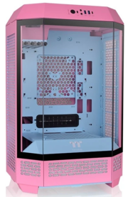 Thermaltake The Tower 300 Bubble Pink розовый без БП miniITX 8x120mm 6x140mm 2xUSB3.0 audio bott PSU (CA-1Y4-00SAWN-00)