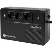 Systeme Electric BVSE800RS 800 ВА, автоматическая регулировка напряжения, 3 розетки Schuko, 230 В, 1 USB Type-A