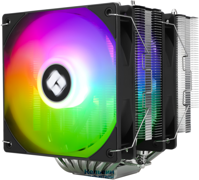Thermalright Phantom Spirit 120 SE ARGB Black (4-pin PWM, 154mm, Ni/CU, 7x6mm, ARGB, 2x120mm, 66.17CFM, 25.6dBA, 1500RPM, S: 1700, 1200, 115X, AM5, AM4) (PS120-SE-ARGB)