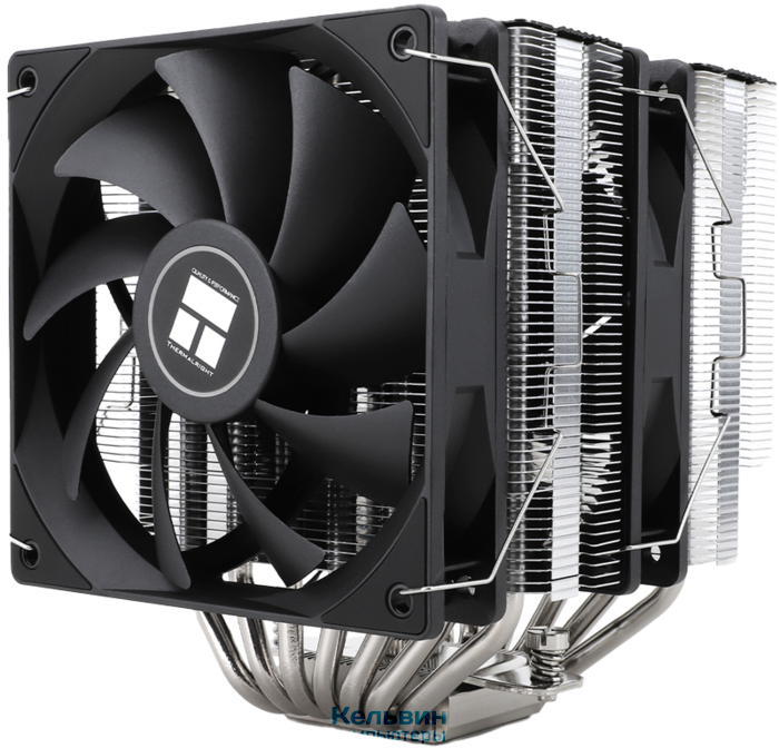Thermalright Phantom Spirit 120 SE (4-pin PWM, 154mm, Ni/CU, 7x6mm, 2x120mm, 66.17CFM, 25.6dBA, 1500RPM, S: 1700, 1200, 115X, AM5, AM4) (PS120-SE)