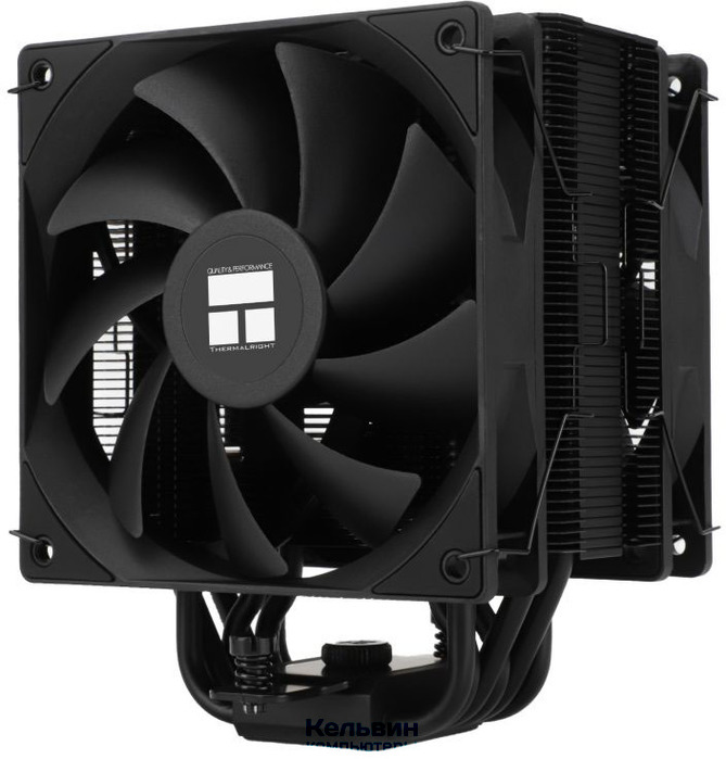 Thermalright Burst Assasin 120 EVO Dark (4-pin PWM, 156mm, Ni/CU, 6x6mm, 2x120mm, 66.17CFM, 25.6dBA, 1550RPM, S: 1700, 1200, 115X, AM5, AM4) (BA120-EVO-DARK)