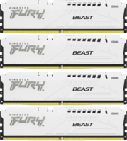 Kingston DIMM DDR5 4x16Gb 64GB 6000Mhz CL40 (Kit of 4) FURY Beast White XMP (KF560C40BWK4-64)