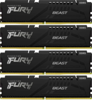 Kingston DIMM DDR5 4x16Gb 64GB 5200Mhz CL40 (Kit of 4) FURY Beast White RGB XMP (KF552C40BWAK4-64)