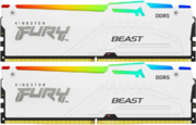 Kingston DIMM DDR5 2x32Gb 64GB 5600Mhz CL40 (Kit of 2) FURY Beast White RGB XMP (KF556C40BWAK2-64)