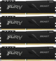 Kingston DIMM DDR4 4x16Gb 3200Mhz CL16 (Kit of 4) FURY Beast Black (KF432C16BBK4/64)