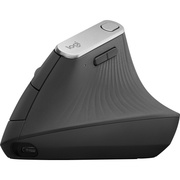 Logitech MX Vertical черный/серебристый оптическая 4000dpi беспров. BT/Radio USB 4but (910-005449)