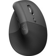 Logitech Lift графитовый оптическая (4000dpi) silent беспроводная BT/Radio USB для ноутбука (5but)